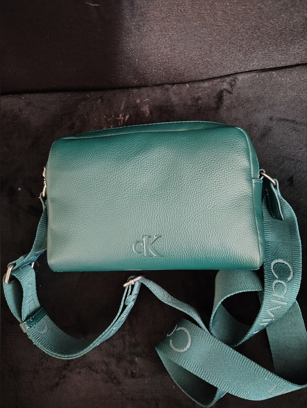 Calvin Klein Faux Leather Crossbody Purse Bag